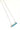 Turquoise Bar Silver Necklace - Flea Style
