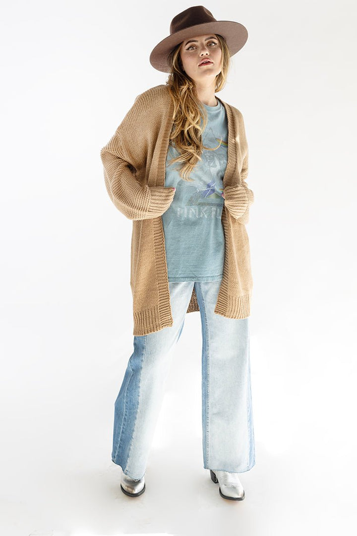 Two Tone Denim Baggy Jean - Flea Style