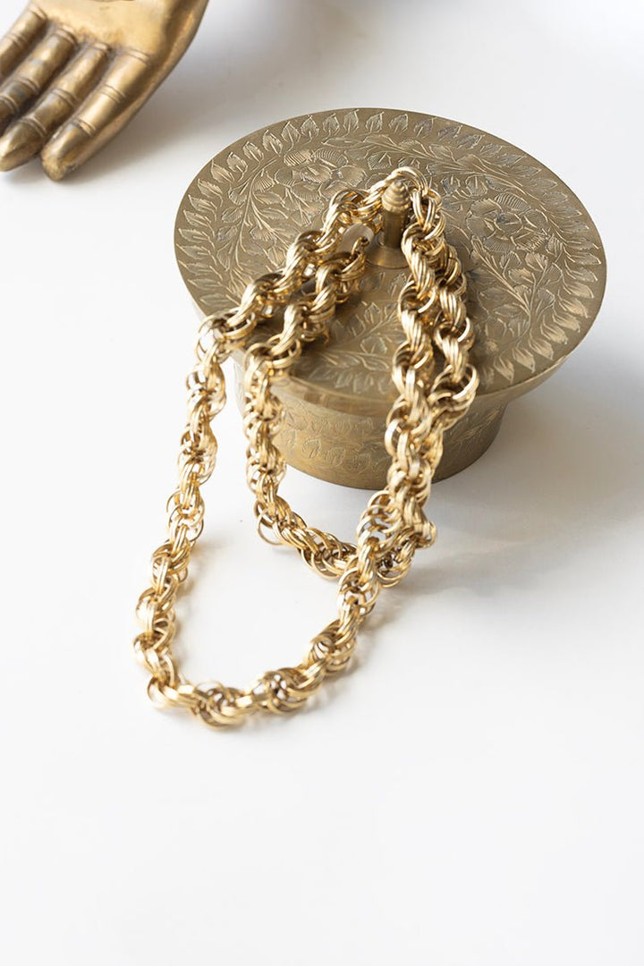 Vintage Chunky Gold Chain Necklace - Flea Style