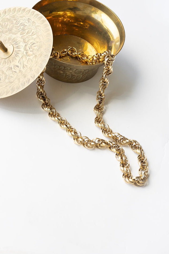 Vintage Chunky Gold Chain Necklace - Flea Style