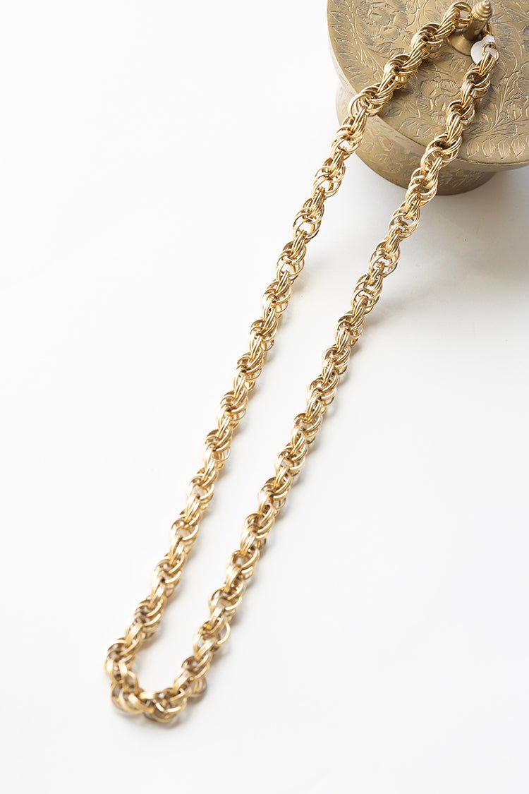 Vintage Chunky Gold Chain Necklace - Flea Style