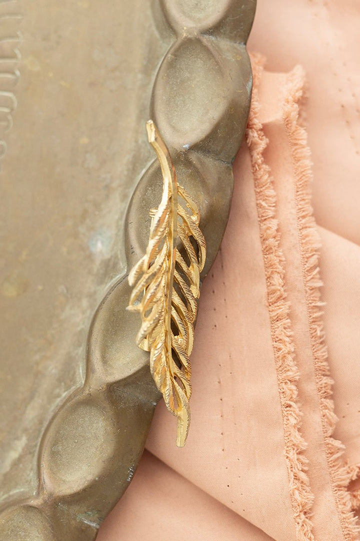 Vintage Gold Feather Brooch - Flea Style