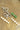 Vintage Green Rhinestone Linear Brooch - Flea Style