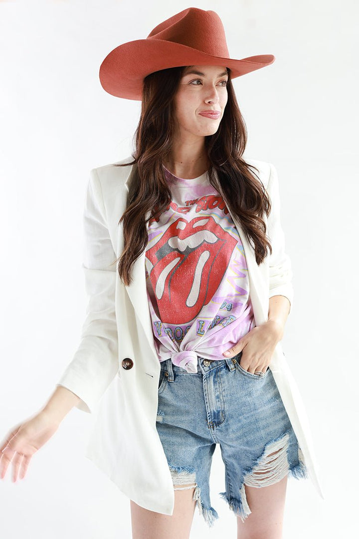 White Classic Blazer - Flea Style