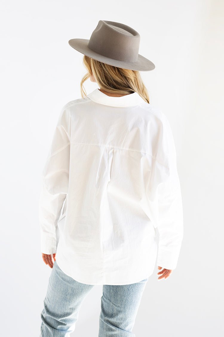 White Classic Button - Up Top - Flea Style