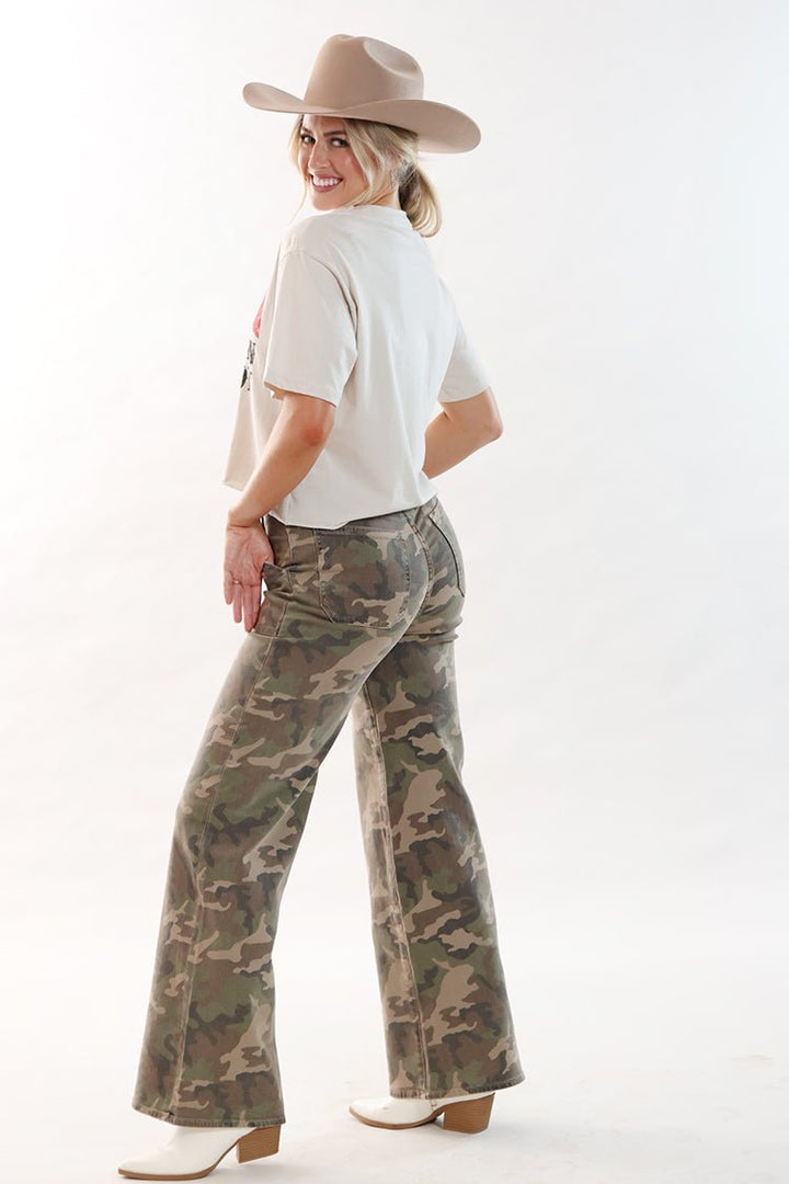 White Small Town Smokeshow Cropped Graphic T-Shirt - Flea Style