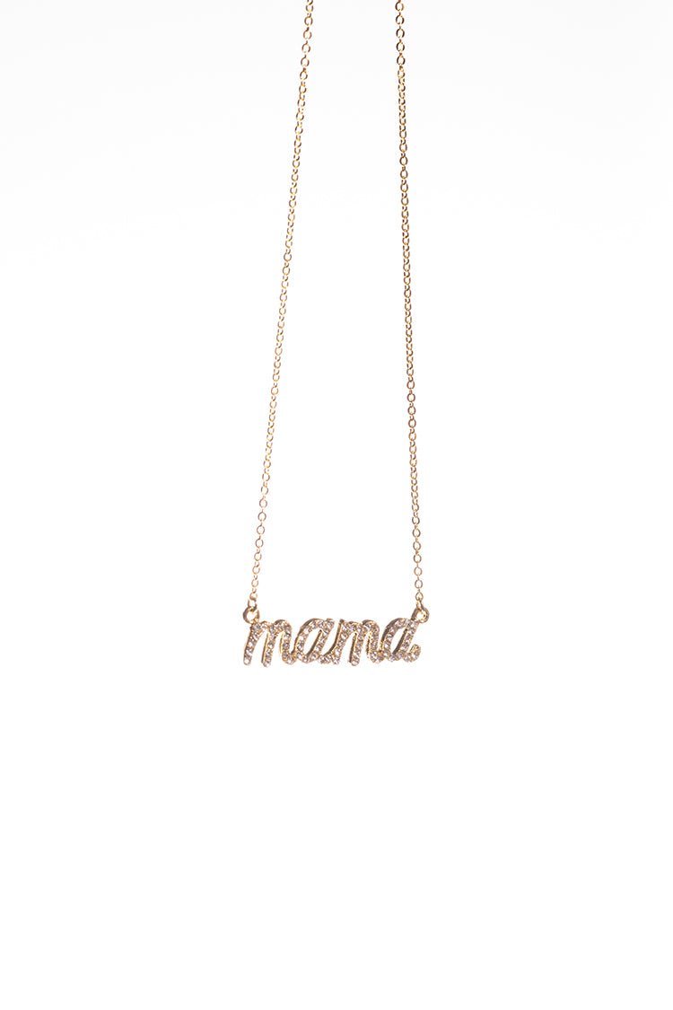 Mama Bling Script Necklace - Flea Style