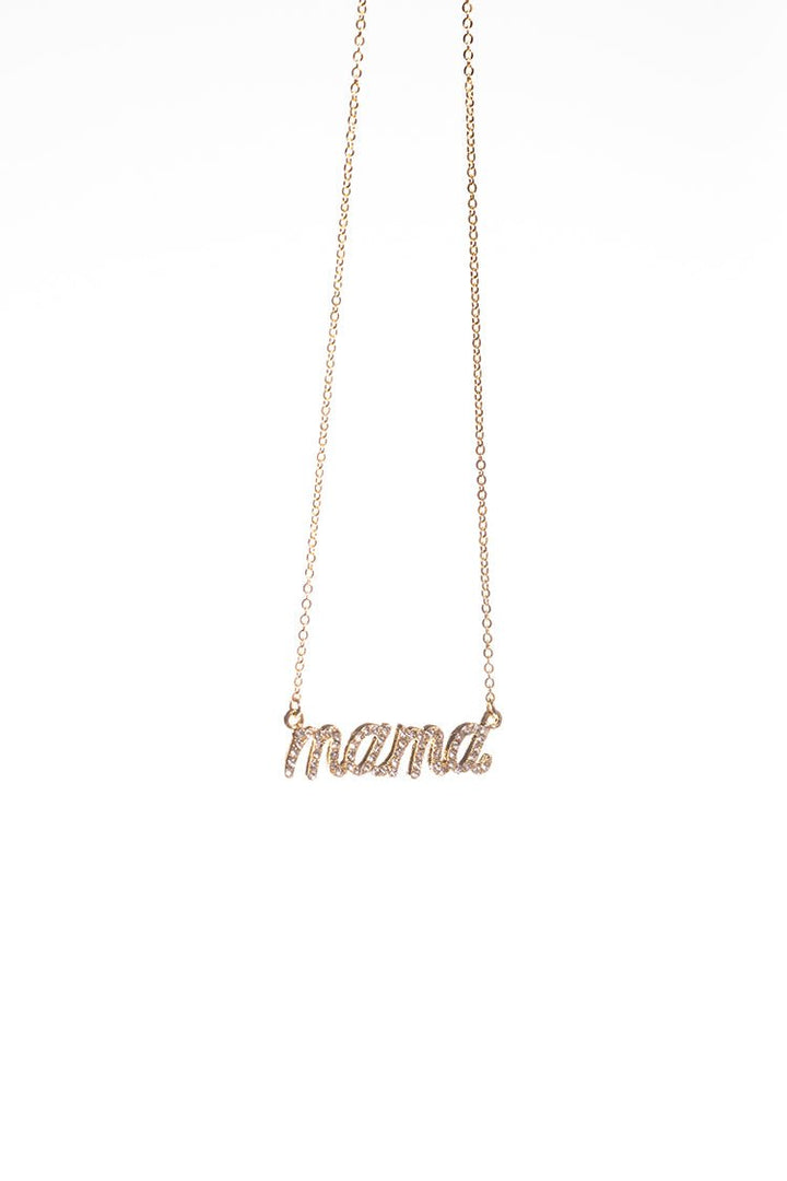 Mama Bling Script Necklace - Flea Style