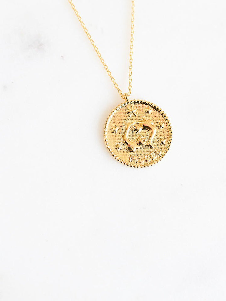 Pisces Medallion Necklace - Flea Style